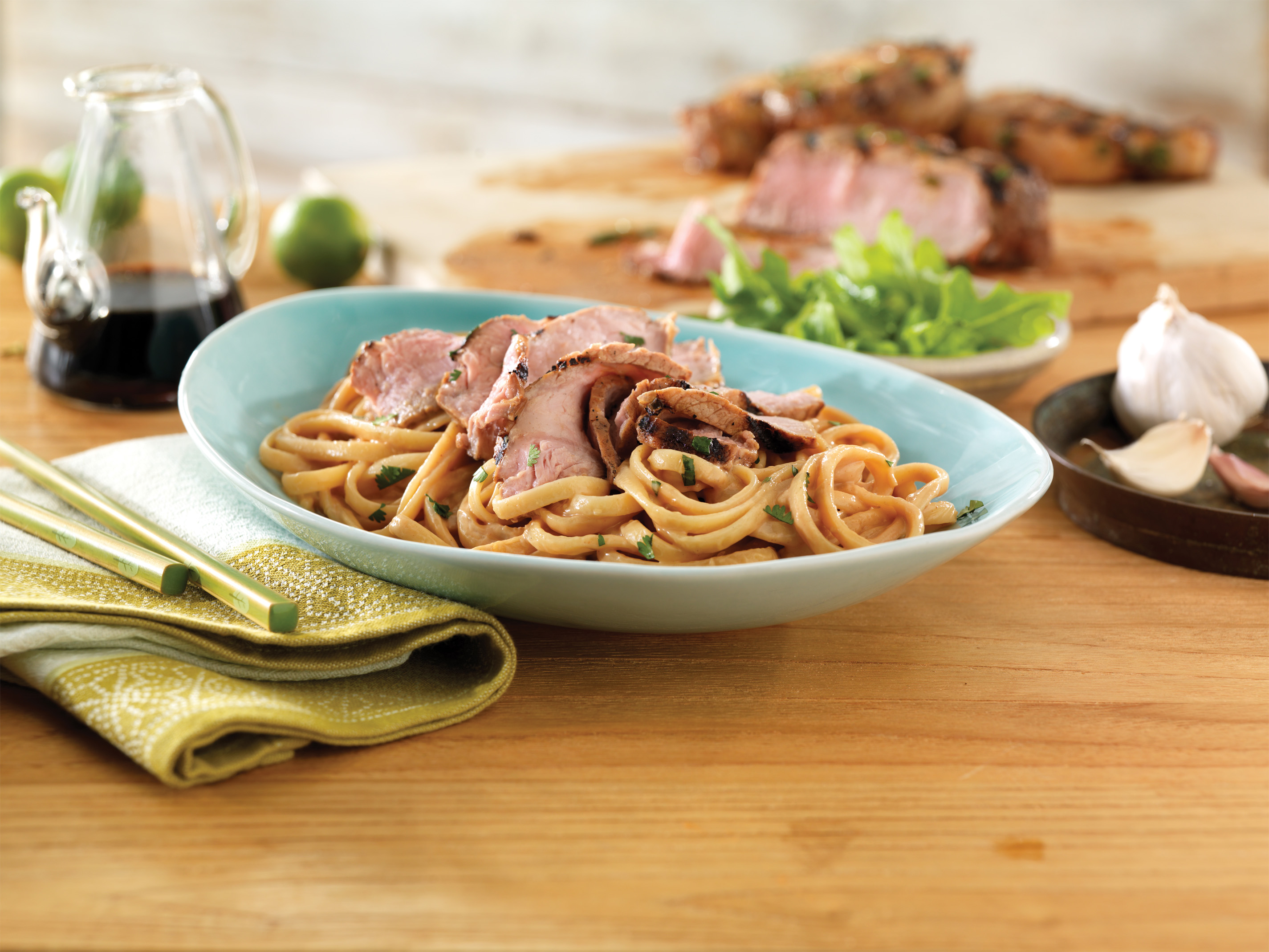 Thai Pork Noodle Bowl Pork Recipes Pork Be Inspired