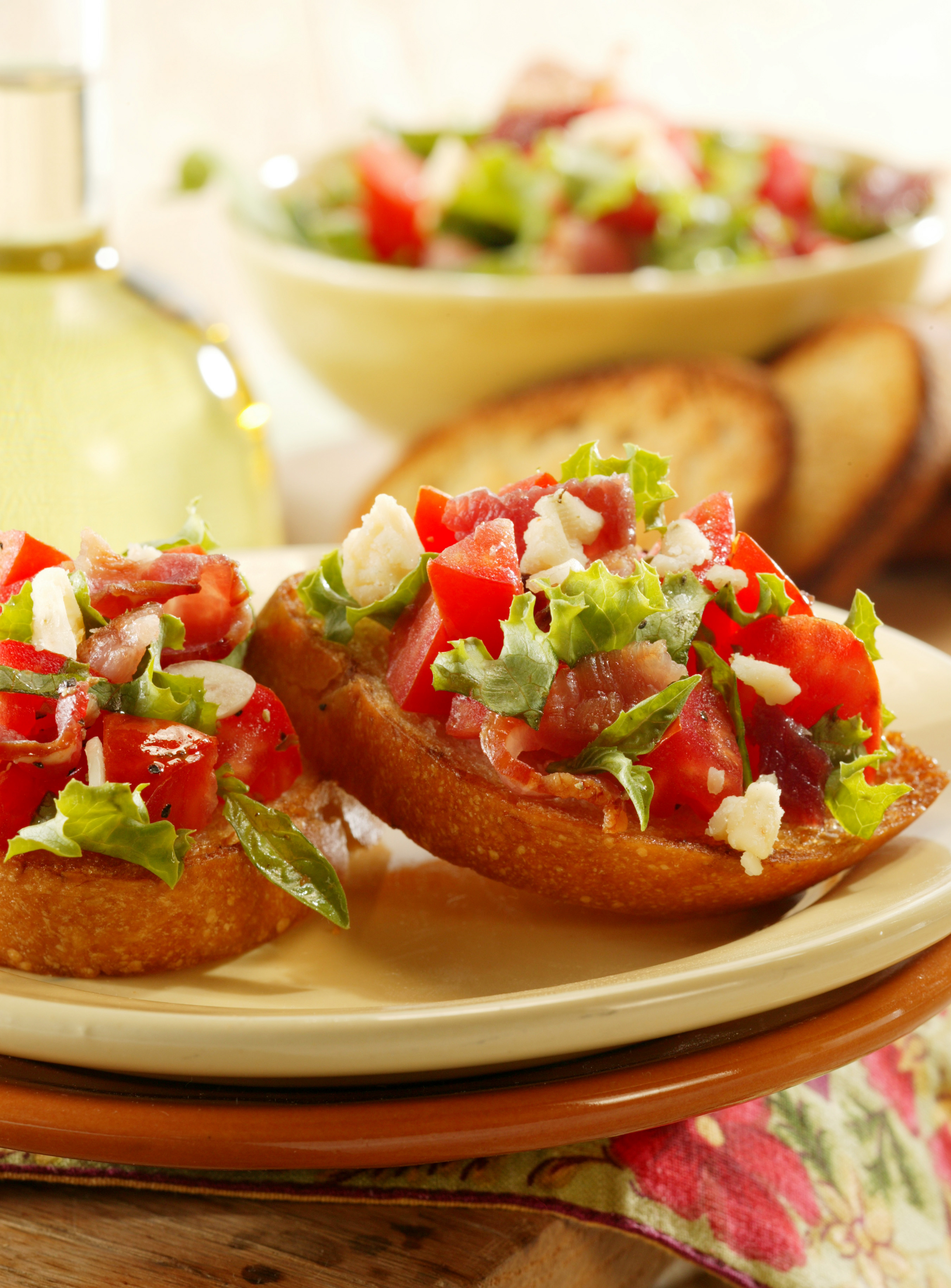 Bacon, Lettuce and Tomato Bruschetta Pork Recipes Pork Be Inspired