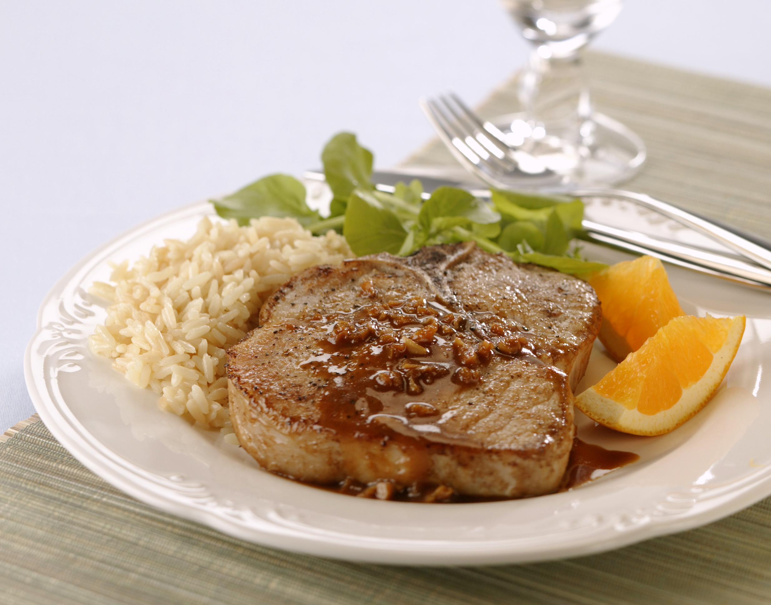 Braised Pork Chops with OrangeMustard Sauce Pork Recipes Pork Be