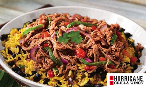 Hurricane-Grill-Wings-Caribbean-Pulled-Pork-Rice-Bowl